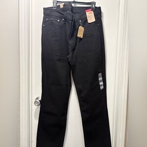 Levi's Mens 504 Taper Fit Black Jeans 36 x 34 NWT